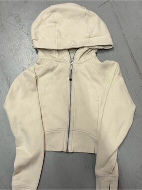 lululemon athletica Cream Full-Zip Hooded Sweatshirt